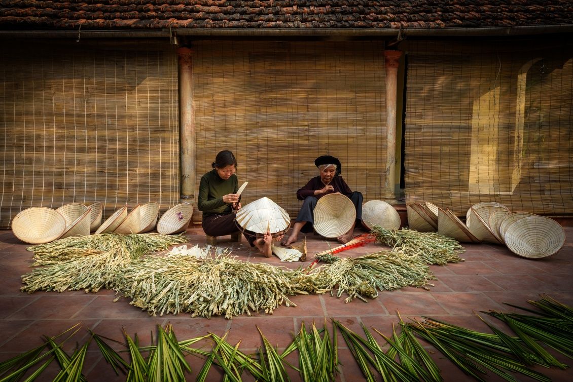 Làng Chuông - nơi sản sinh ra những chiếc nón lá Việt Nam
